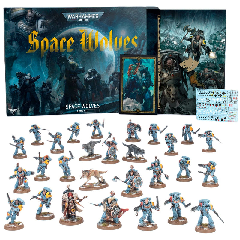 Games Workshop Warhammer 40000: The Space Wolves Army Set available at Northumbrian Tin Soldier