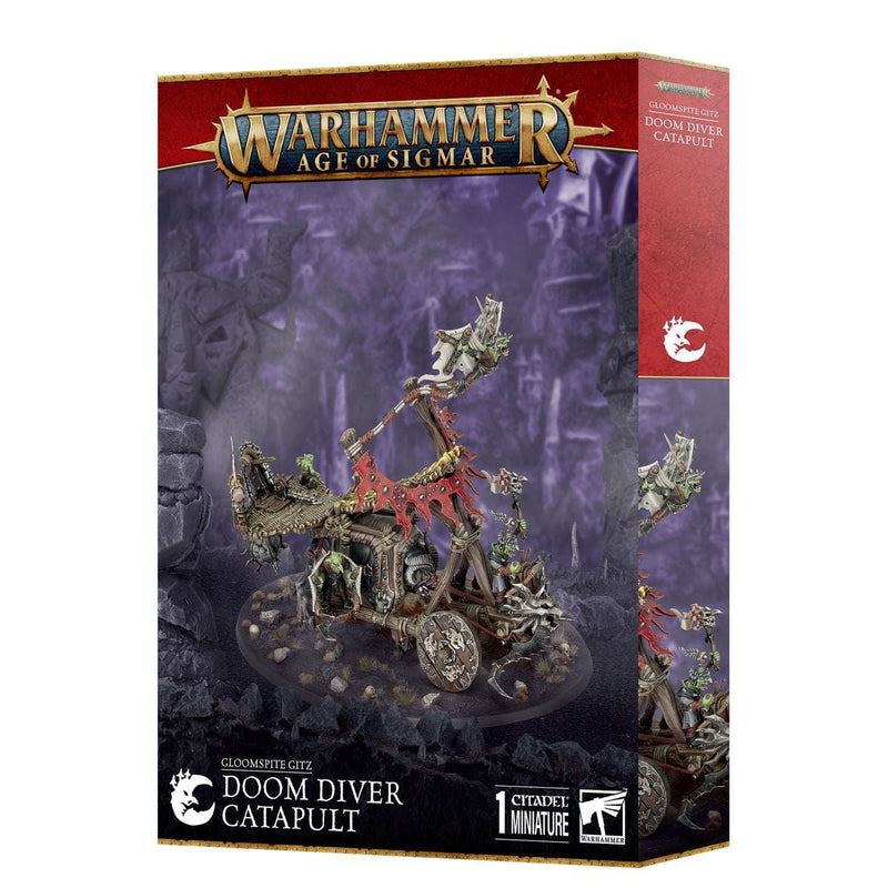 Games Workshop Warhammer Age of Sigmar: Gloomspite Gitz - Doom Diver Catapult available at Northumbrian Tin Soldier