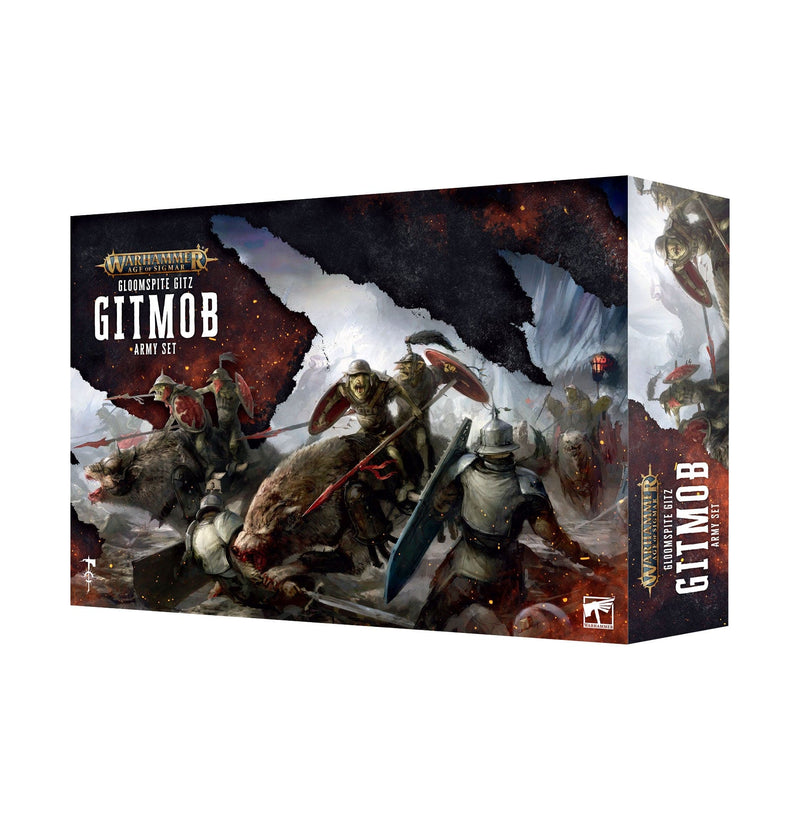 Games Workshop Warhammer Age of Sigmar: Gloomspite Gitz - Gitmob Army Set available at Northumbrian Tin Soldier