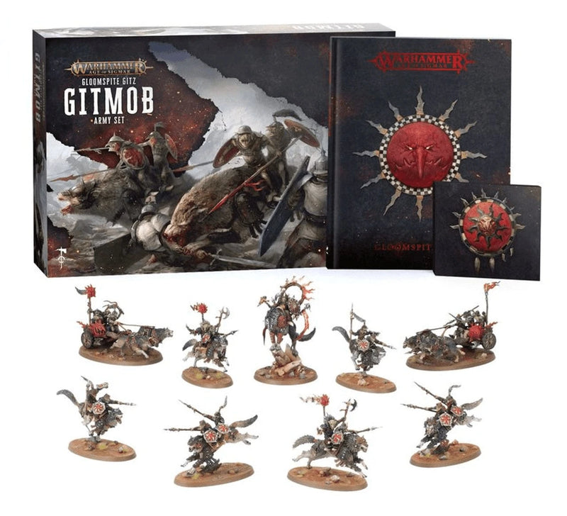 Games Workshop Warhammer Age of Sigmar: Gloomspite Gitz - Gitmob Army Set available at Northumbrian Tin Soldier