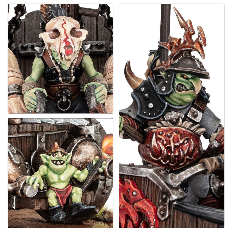 Games Workshop Warhammer Age of Sigmar: Gloomspite Gitz - Snarlboss On War-Wheela available at Northumbrian Tin Soldier