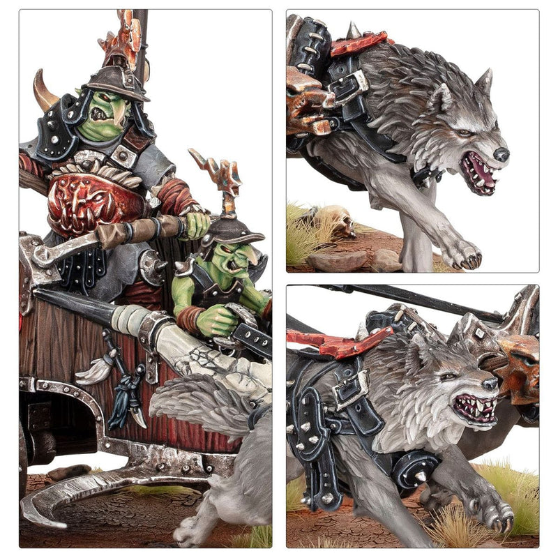 Games Workshop Warhammer Age of Sigmar: Gloomspite Gitz - Snarlboss On War-Wheela available at Northumbrian Tin Soldier