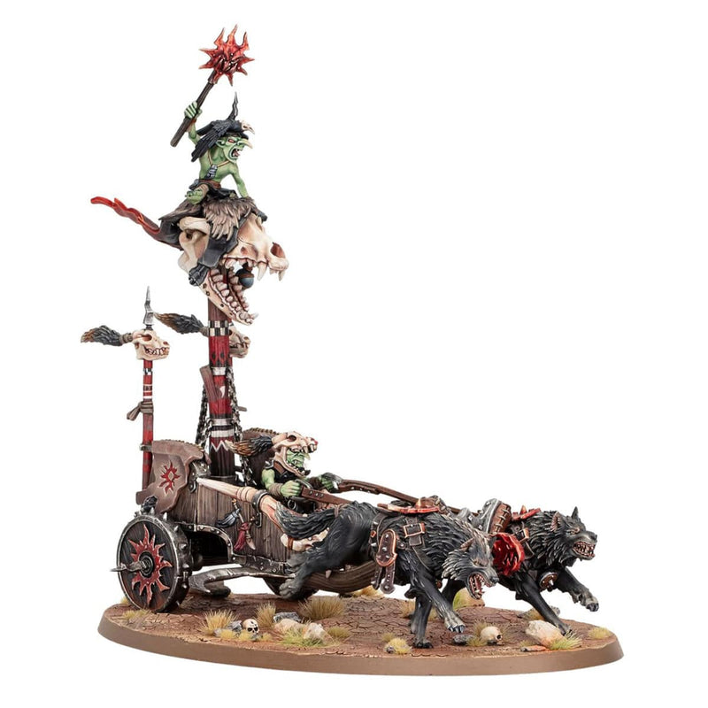 Games Workshop Warhammer Age of Sigmar: Gloomspite Gitz - Snarlboss On War-Wheela available at Northumbrian Tin Soldier