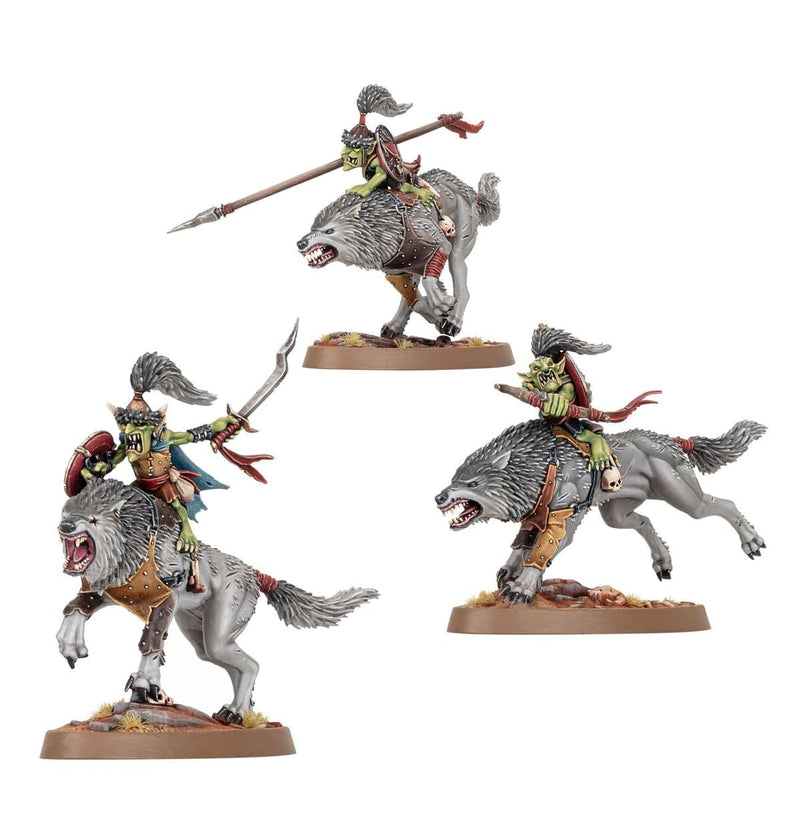 Games Workshop Warhammer Age of Sigmar: Gloomspite Gitz - Snarlboss & Wolfgit Retinue available at Northumbrian Tin Soldier