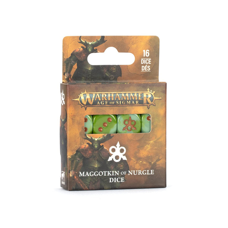 Games Workshop Warhammer Age of Sigmar: Maggotkin Of Nurgle Dice available at Northumbrian Tin Soldier