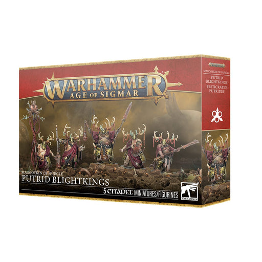 Games Workshop Warhammer Age of Sigmar: Maggotkin Of Nurgle - Putrid Blightkings available at Northumbrian Tin Soldier