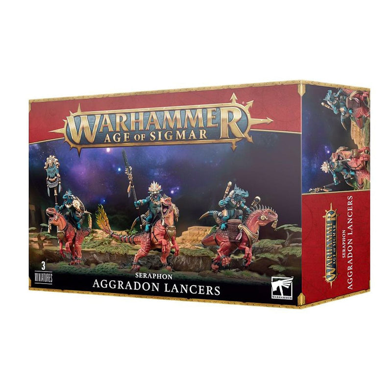 Games Workshop Warhammer Age of Sigmar: Seraphon - Aggradon Lancers available at Northumbrian Tin Soldier