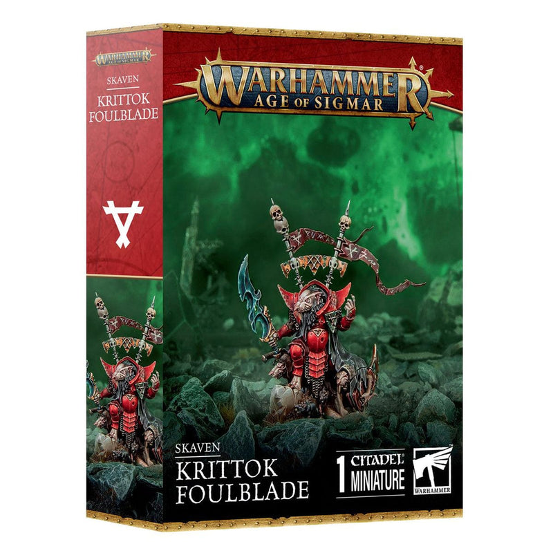 Games Workshop Warhammer Age of Sigmar: Skaven - Krittok Foulblade available at Northumbrian Tin Soldier