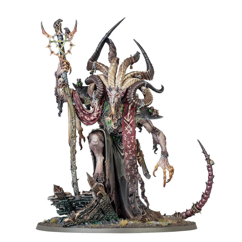 Games Workshop Warhammer Age of Sigmar: Skaven - Vizzik Skour, Prophet of the Horned Rat available at Northumbrian Tin Soldier