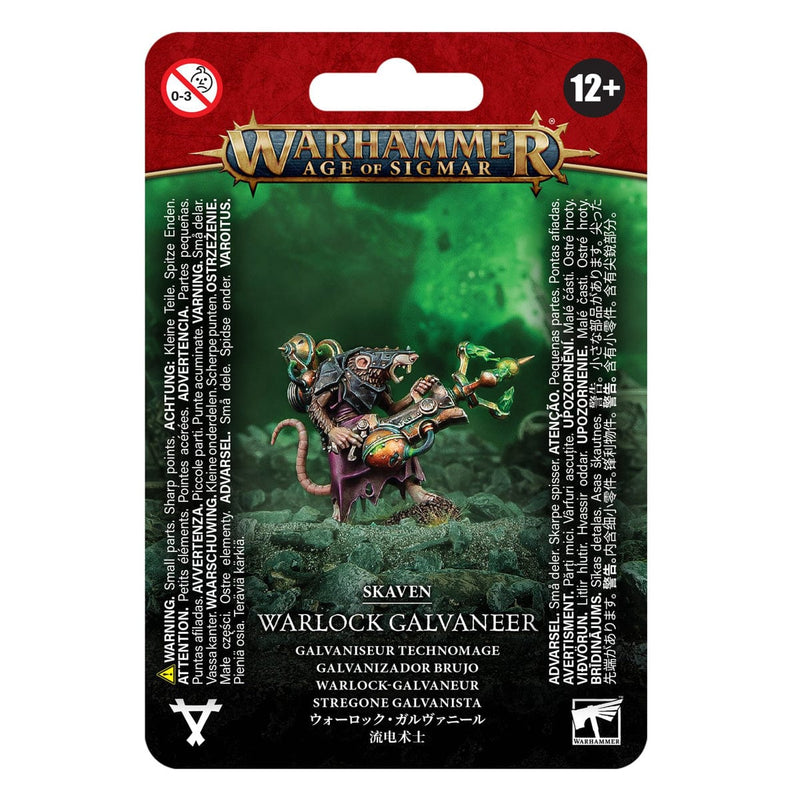 Games Workshop Warhammer Age of Sigmar: Skaven - Warlock Galvaneer available at Northumbrian Tin Soldier