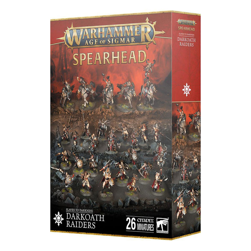 Games Workshop Warhammer Age Of Sigmar: Spearhead - Slaves to Darkness Darkoath Raiders available at Northumbrian Tin Soldier