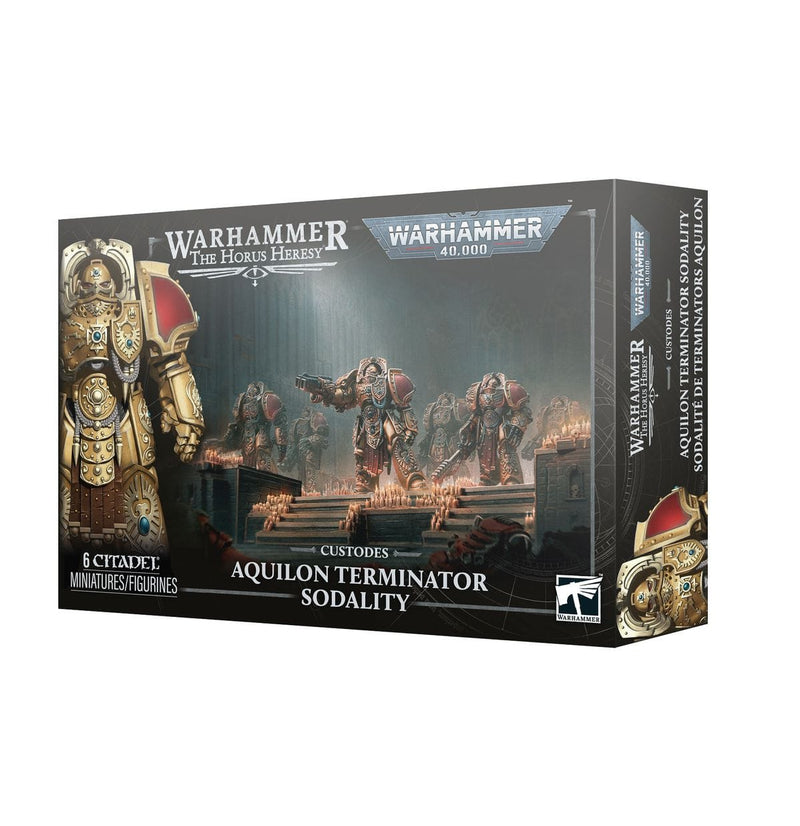 Games Workshop Warhammer The Horus Heresey - Custodes: Aquilon Terminator Sodality available at Northumbrian Tin Soldier