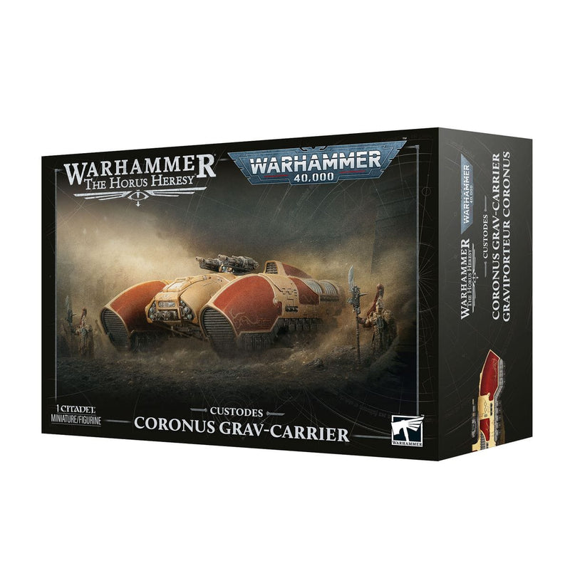 Games Workshop Warhammer The Horus Heresey - Custodes: Coronus Grav-Carrier available at Northumbrian Tin Soldier