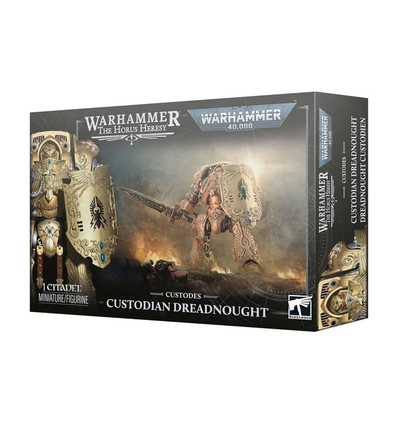 Games Workshop Warhammer The Horus Heresey - Custodes: Custodian Dreadnought available at Northumbrian Tin Soldier