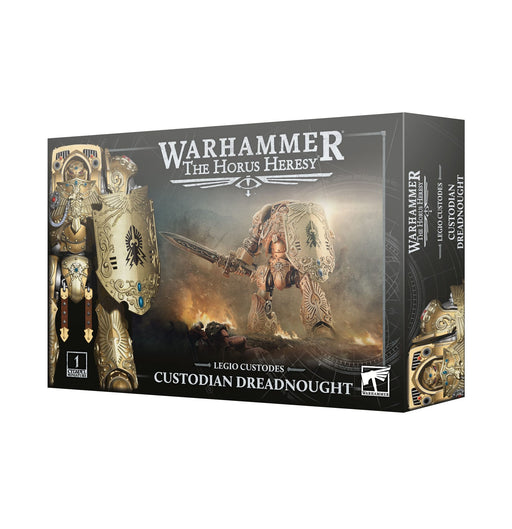 Games Workshop Warhammer The Horus Heresy: Legio Custodes: Custodian Dreadnought available at Northumbrian Tin Soldier