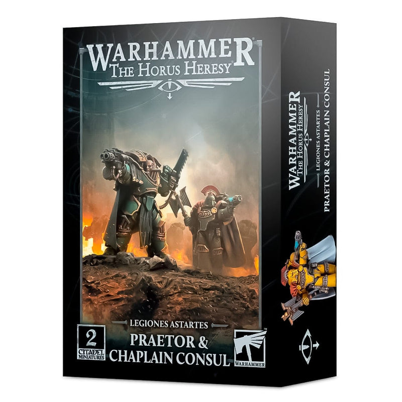 Games Workshop Warhammer The Horus Heresy: Legion Cataphractii Praetor & Chaplain Consul available at Northumbrian Tin Soldier