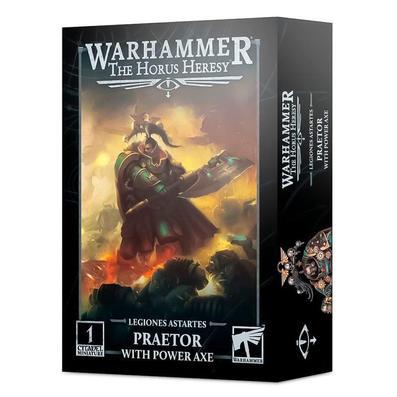 Games Workshop Warhammer The Horus Heresy: Legiones Astartes - Praetor With Power Axe available at Northumbrian Tin Soldier