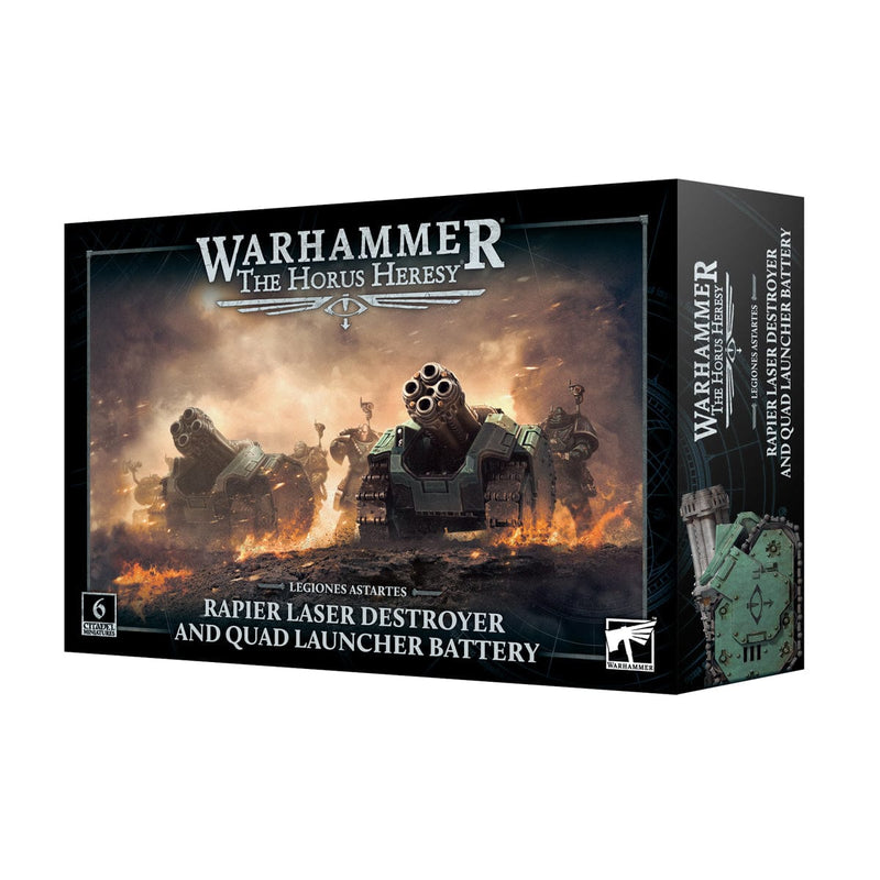 Games Workshop Warhammer The Horus Heresy: Rapier Laser Destroyer and Quad Launch Battery available at Northumbrian Tin Soldier