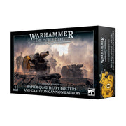 Games Workshop Warhammer The Horus Heresy: Rapier Quad Heavy Bolters and Graviton Cannon Battery available at Northumbrian Tin Soldier
