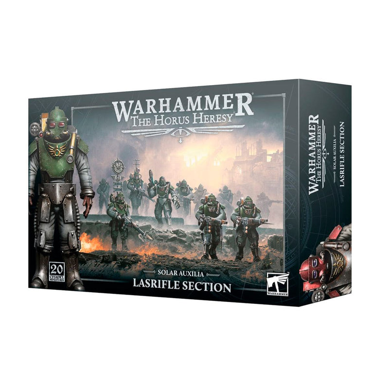 Games Workshop Warhammer The Horus Heresy: Solar Auxilia -  Lasrifle Section available at Northumbrian Tin Soldier