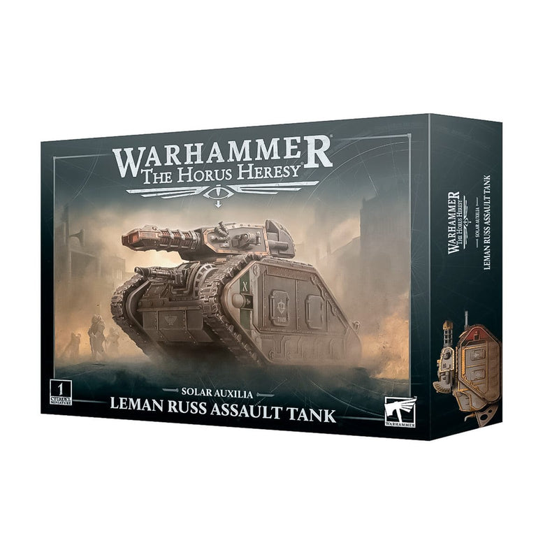 Games Workshop Warhammer The Horus Heresy: Solar Auxilia - Leman Russ Assault Tank available at Northumbrian Tin Soldier