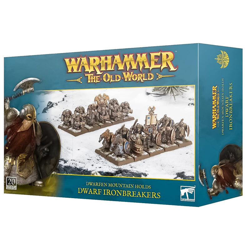 Games Workshop Warhammer The Old World: Dwarf Mountain Holds: Dwarf Ironbreakers available at Northumbrian Tin Soldier