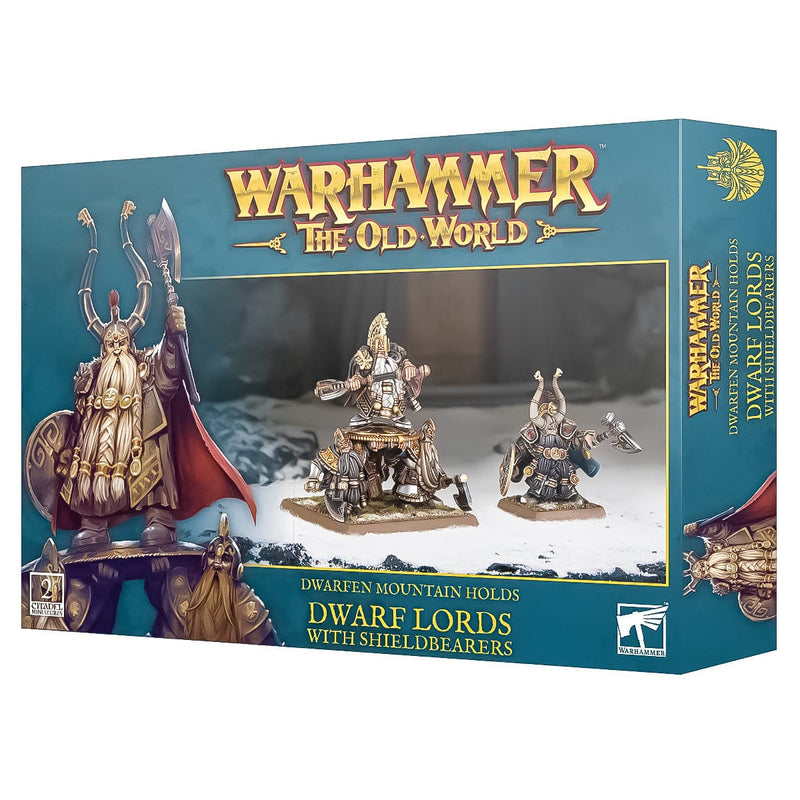 Games Workshop Warhammer The Old World: Dwarfen Mountain Holds: Dwarf Lords and Shieldbearers available at Northumbrian Tin Soldier