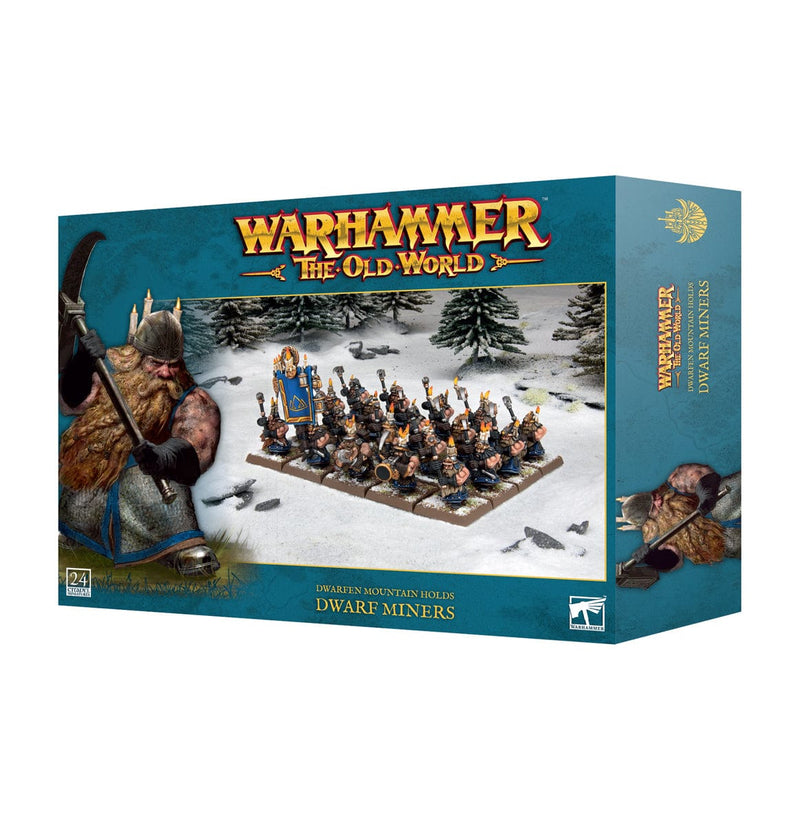 Games Workshop Warhammer The Old World: Dwarfen Mountain Holds - Dwarf Miners available at Northumbrian Tin Soldier