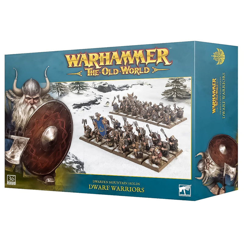 Games Workshop Warhammer The Old World: Dwarfen Mountain Holds: Dwarf Warriors available at Northumbrian Tin Soldier