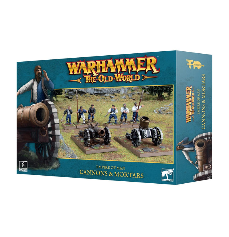 Games Workshop Warhammer The Old World: Empire Of Man - Cannons & Mortars available at Northumbrian Tin Soldier