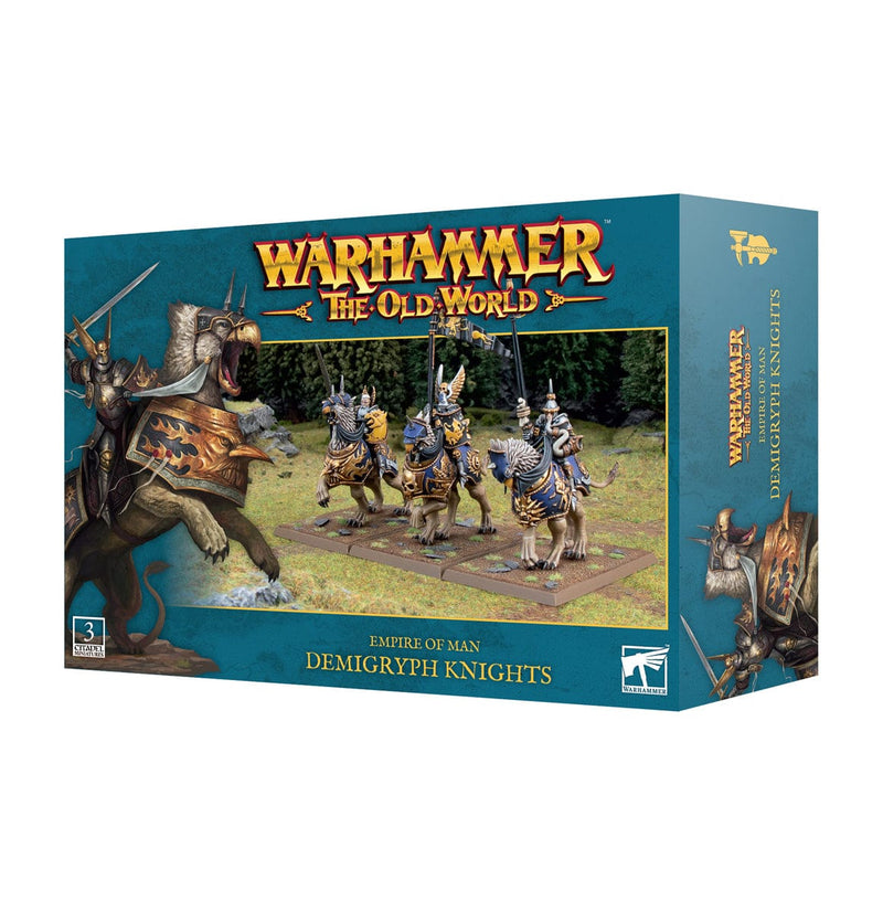 Games Workshop Warhammer The Old World: Empire Of Man - Demigryph Knights available at Northumbrian Tin Soldier
