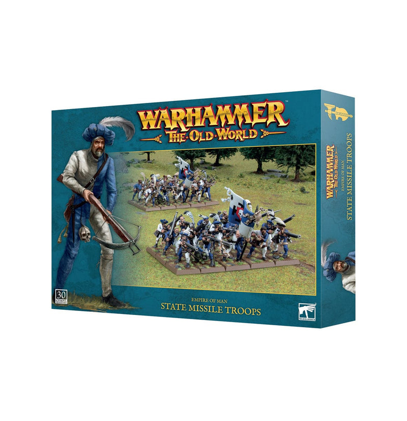Games Workshop Warhammer The Old World: Empire Of Man - State Missile Troops available at Northumbrian Tin Soldier