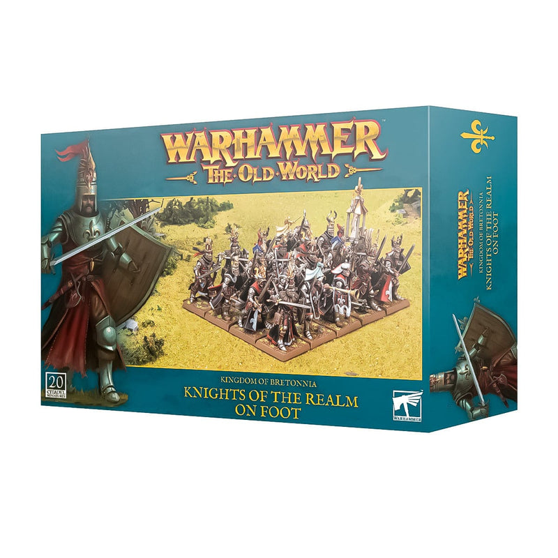 Games Workshop Warhammer The Old World: Kingdom Of Bretonnia: Knights Of The Realm On Foot available at Northumbrian Tin Soldier