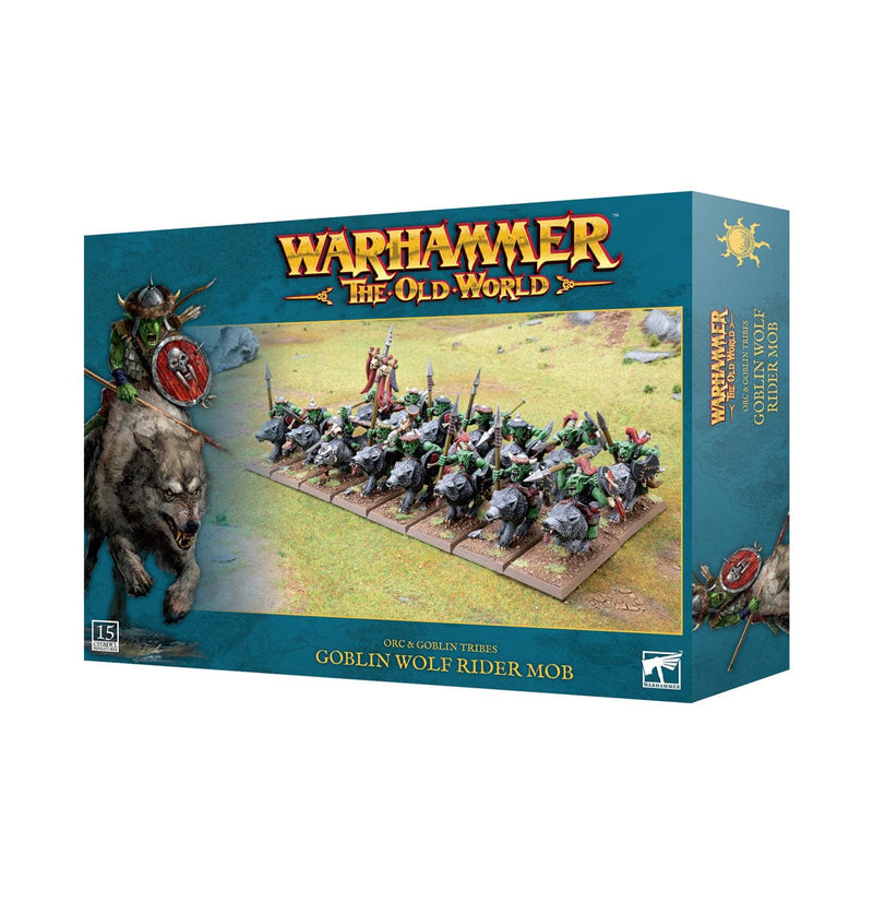 Games Workshop Warhammer The Old World: Orc & Goblin Tribes - Goblin Wolf Rider Mob available at Northumbrian Tin Soldier