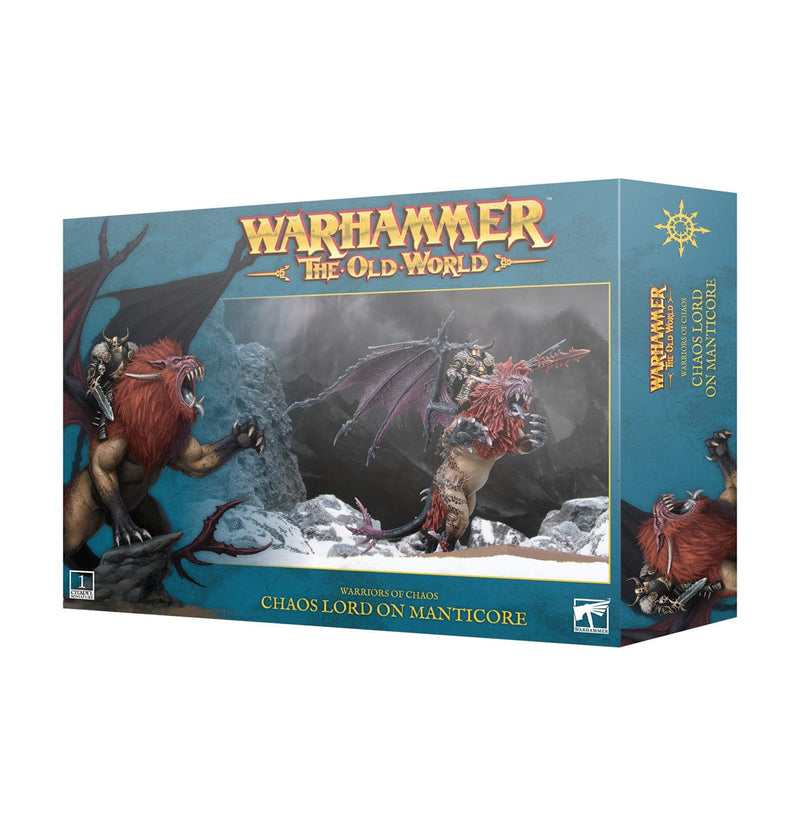 Games Workshop Warhammer The Old World: Warriors Of Chaos - Chaos Lord On Manticore available at Northumbrian Tin Soldier