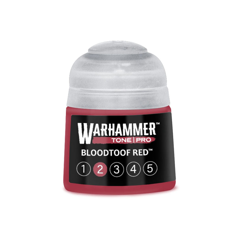 Games Workshop Warhammer Tone Pro: Bloodtoof Red 2 12ml available at Northumbrian Tin Soldier