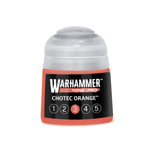 Games Workshop Warhammer Tone Pro: Chotec Orange 3 12ml available at Northumbrian Tin Soldier