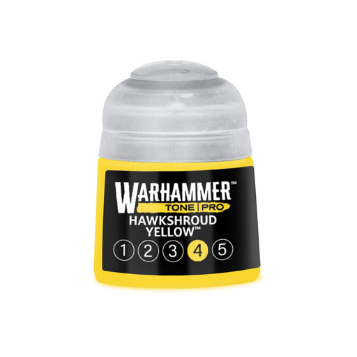 Games Workshop Warhammer Tone Pro: Hawkshroud Yellow 4 12ml available at Northumbrian Tin Soldier