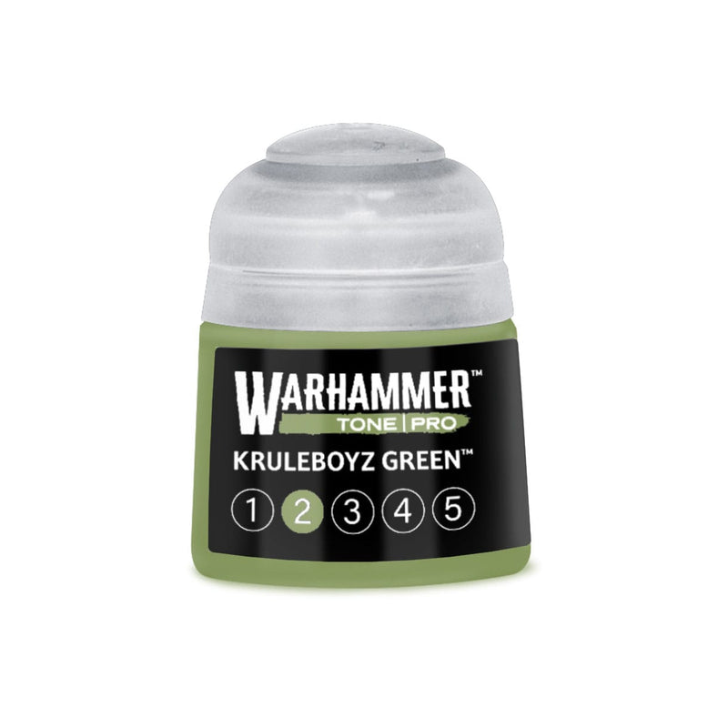 Games Workshop Warhammer Tone Pro: Kruleboyz Green 2 12ml available at Northumbrian Tin Soldier