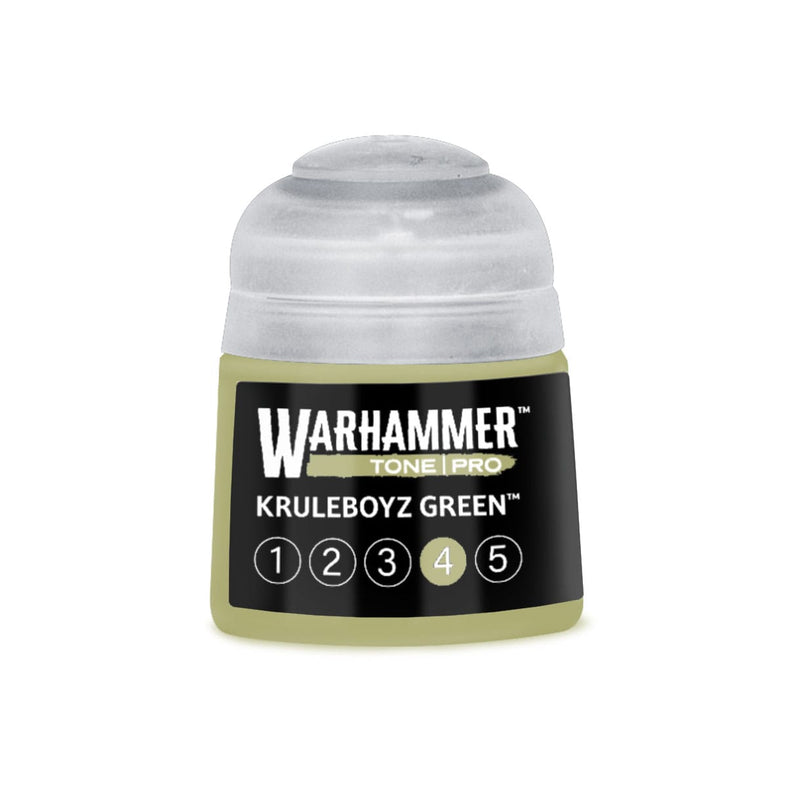 Games Workshop Warhammer Tone Pro: Kruleboyz Green 4 12ml available at Northumbrian Tin Soldier