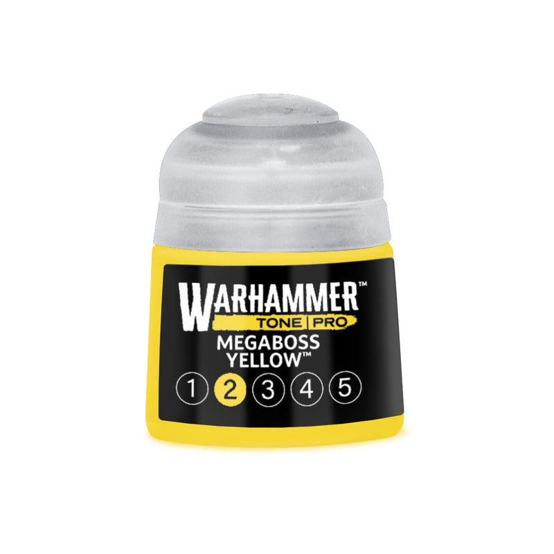 Games Workshop Warhammer Tone Pro: Megaboss Yellow 2 12ml available at Northumbrian Tin Soldier