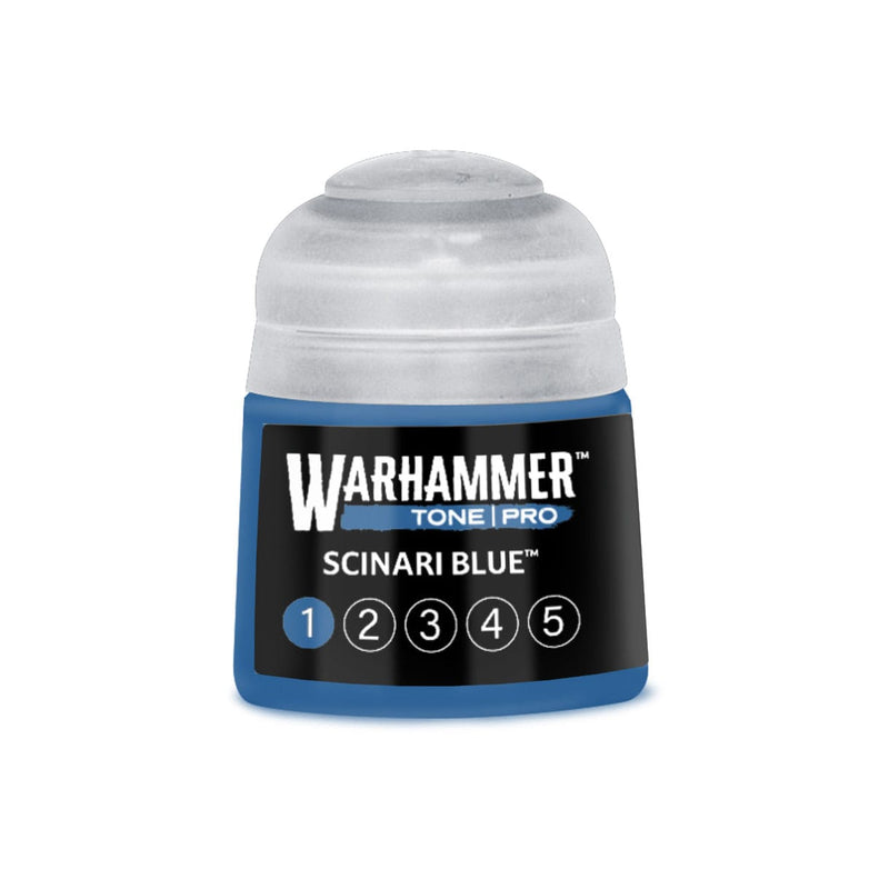 Games Workshop Warhammer Tone Pro: Scinari Blue 1 12ml available at Northumbrian Tin Soldier