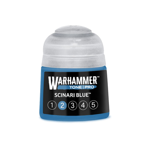 Games Workshop Warhammer Tone Pro: Scinari Blue 2 12ml available at Northumbrian Tin Soldier
