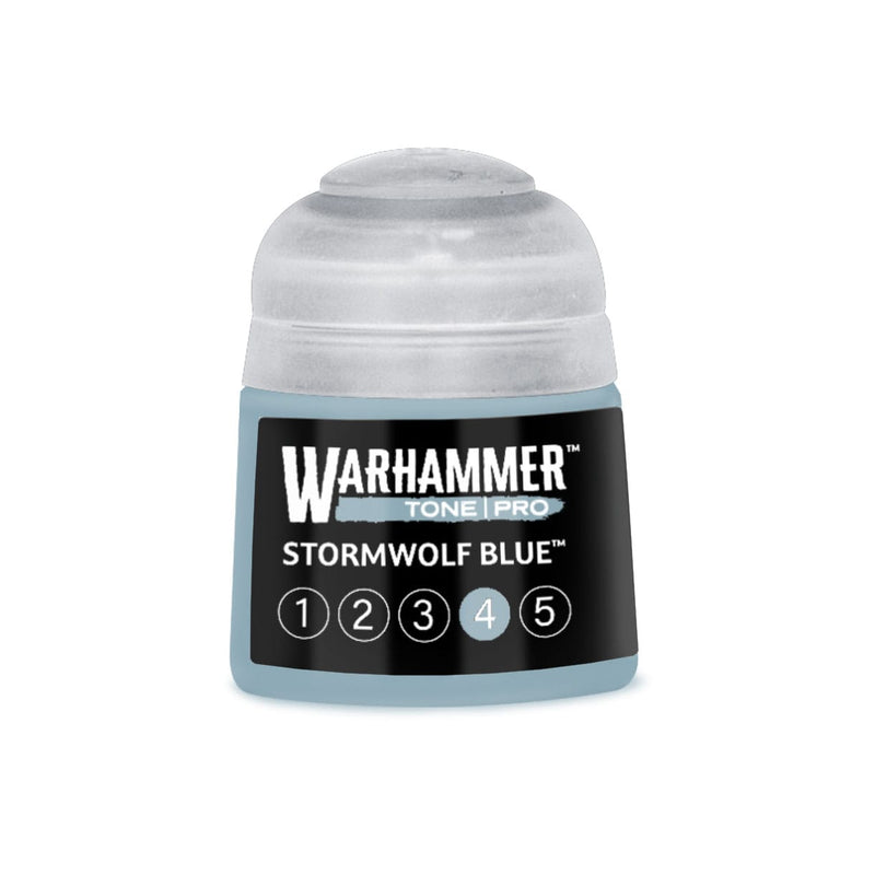 Games Workshop Warhammer Tone Pro: Stormwolf Blue 4 12ml available at Northumbrian Tin Soldier