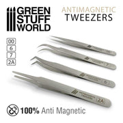 Green Stuff World 100% Anti-magnetic QUARTZ Tweezers SET available at Northumbrian Tin Soldier