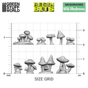 Green Stuff World 3D printed set - Wild Mushrooms available at Northumbrian Tin Soldier