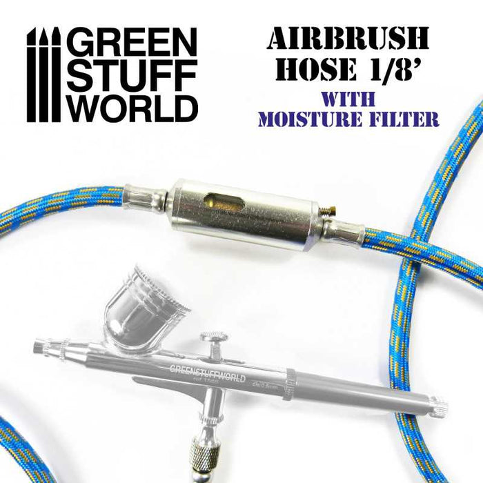 Green Stuff World Airbrush Fabric Hose with Humidity Filter available at Northumbrian Tin Soldier
