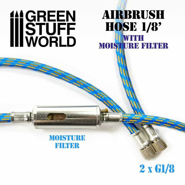 Green Stuff World Airbrush Fabric Hose with Humidity Filter available at Northumbrian Tin Soldier