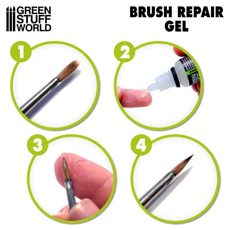 Green Stuff World Brush Repair Gel available at Northumbrian Tin Soldier