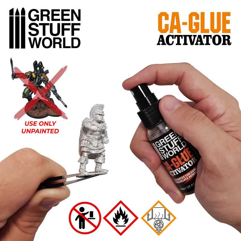 Green Stuff World CA-Glue Activator - Super Glue Accelerator available at Northumbrian Tin Soldier